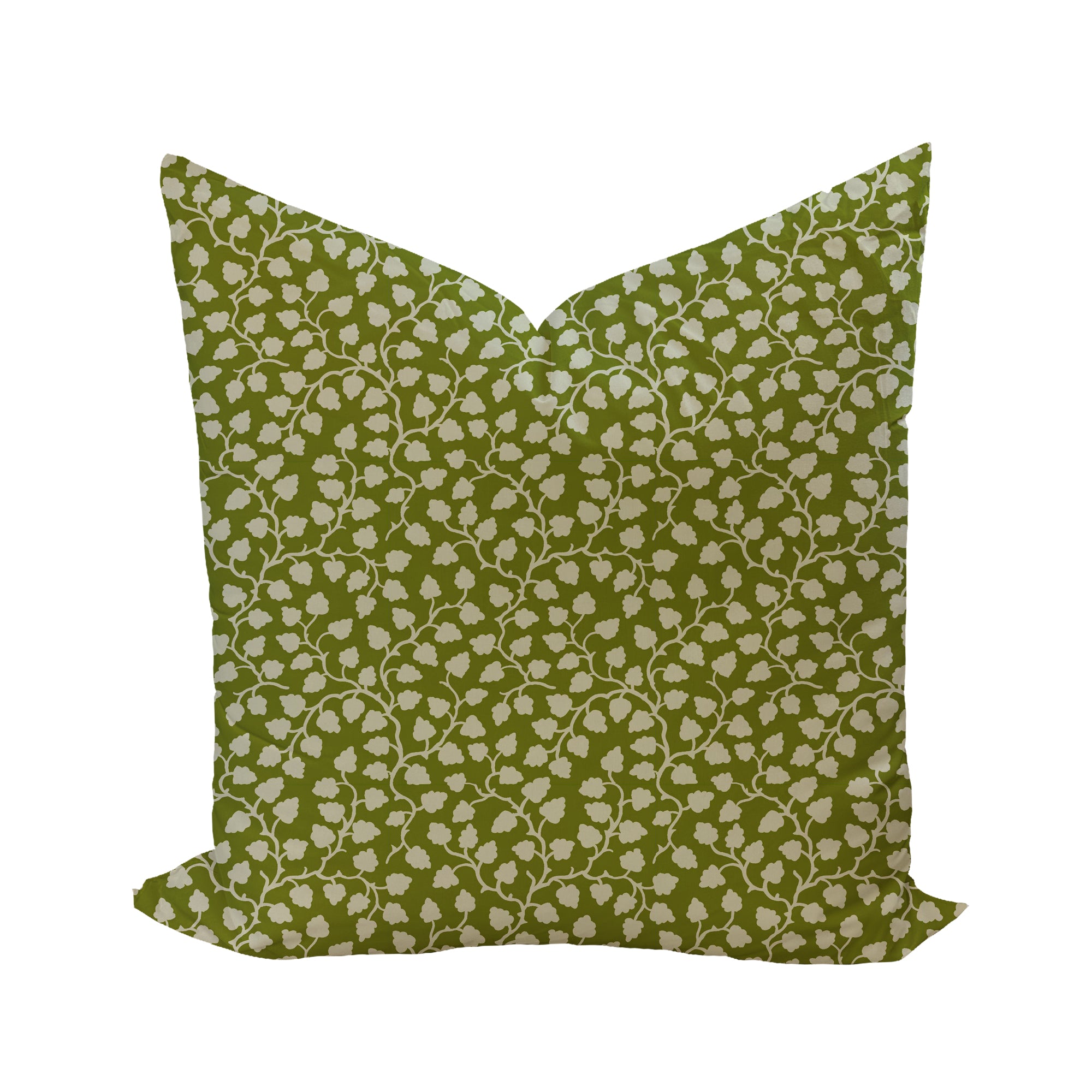 Audrey Pillow Cover in Olive Reverse-WWH