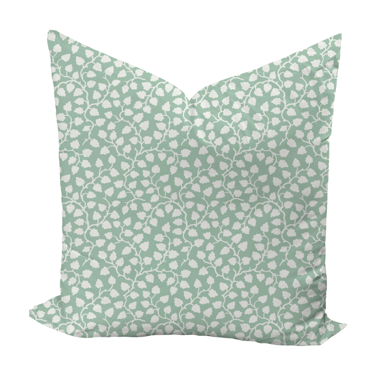 Audrey Pillow Cover in Seafoam Reverse-WWH