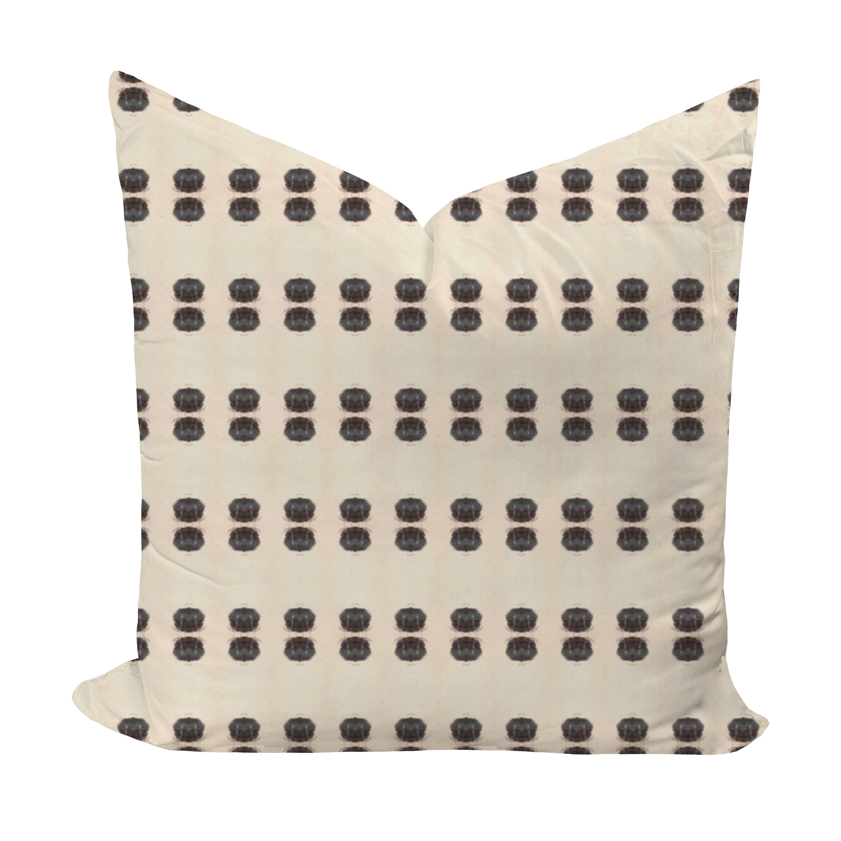 Black dotted neutral pillow