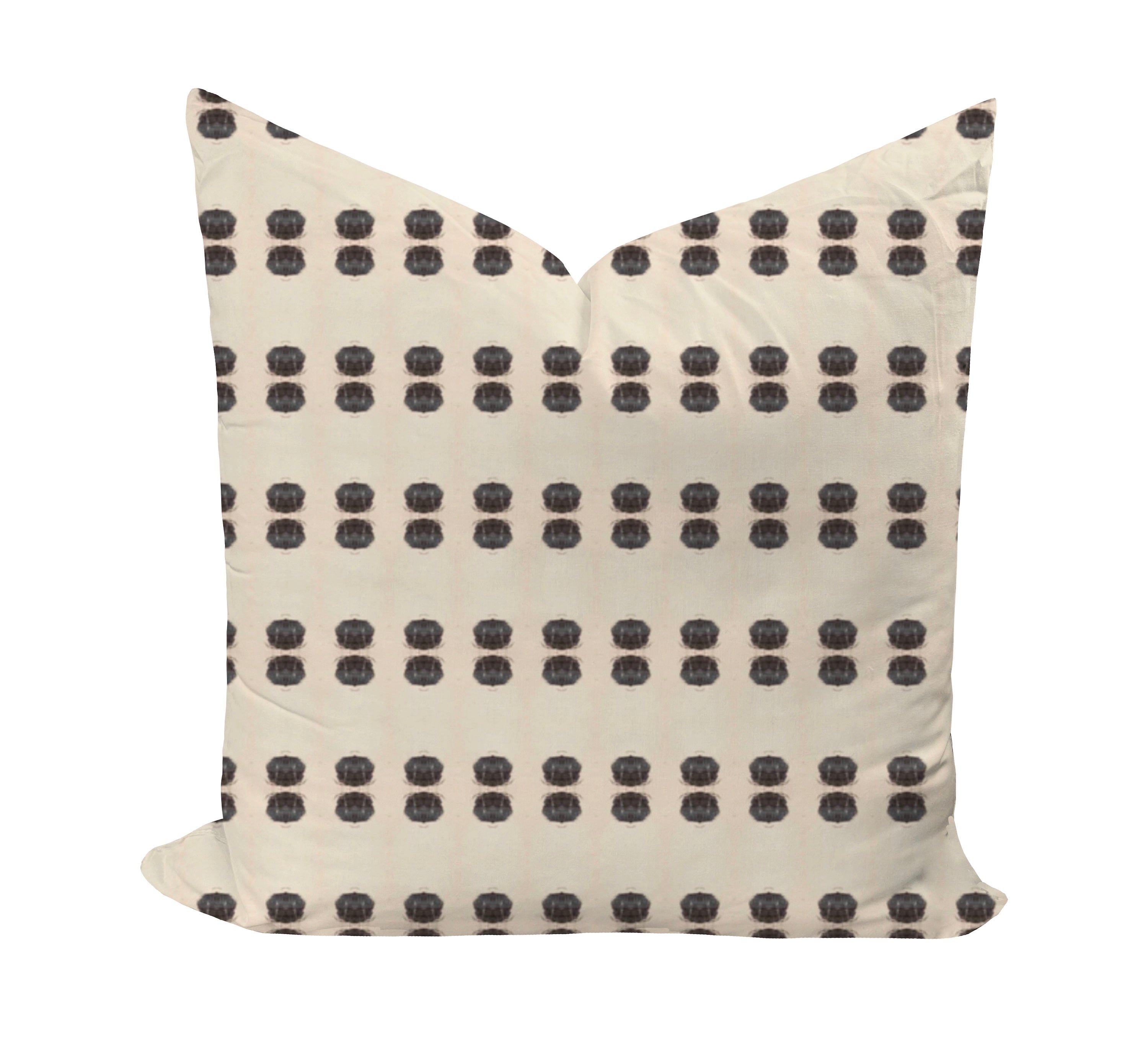 Black dotted neutral pillow