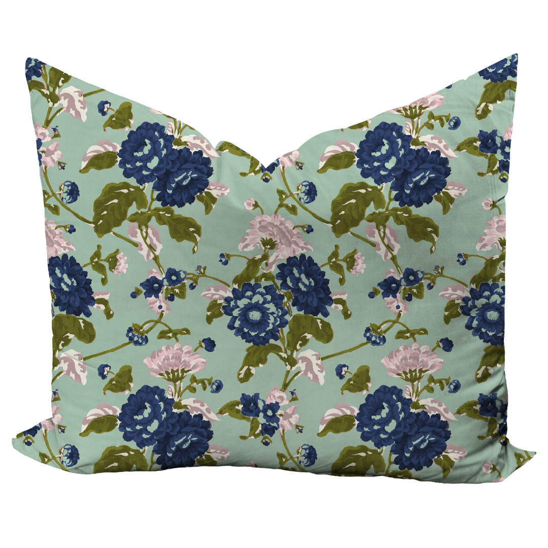 Britain Pillow Cover in Seafoam-WWH2
