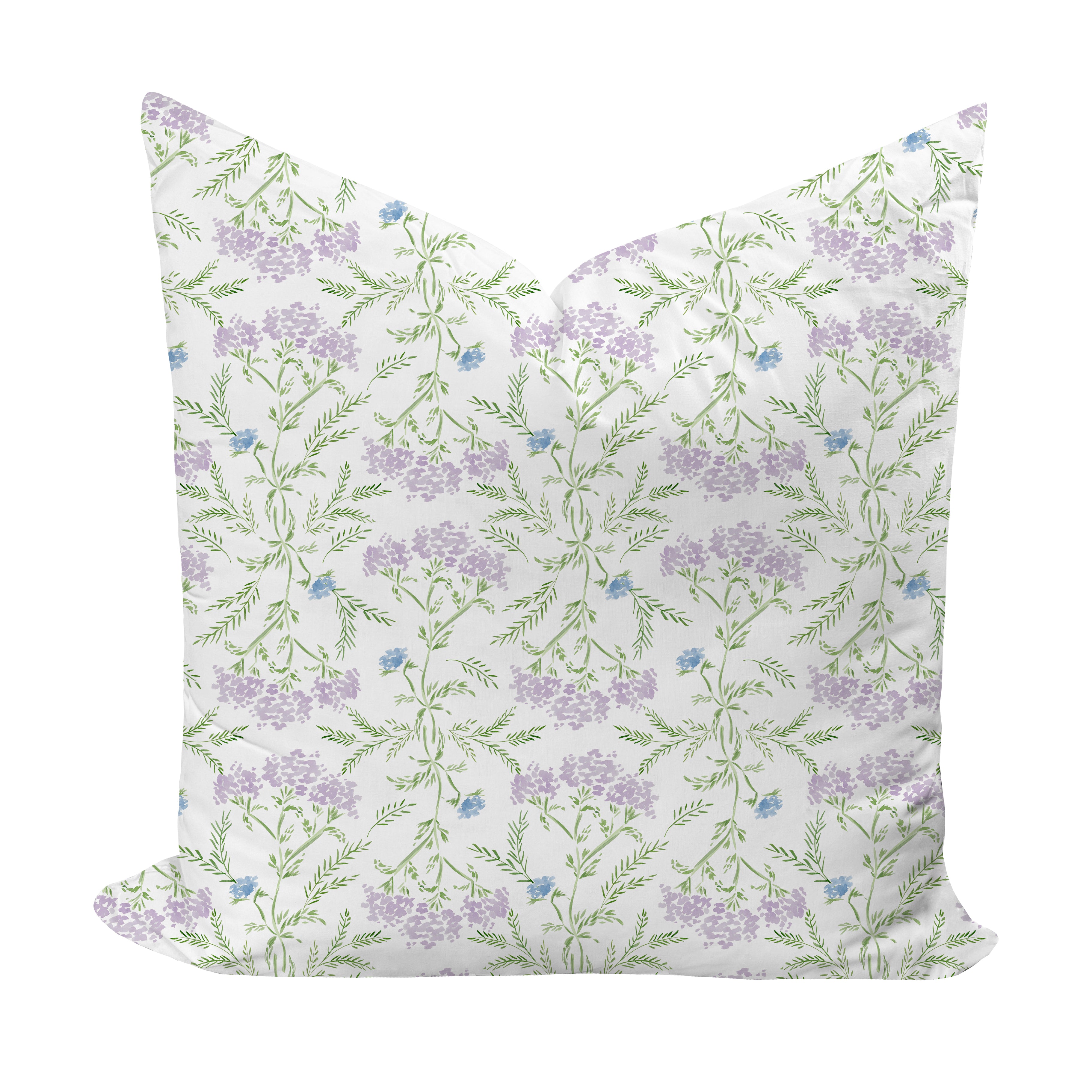 Bea in Lilac by Camilla Moss Pillow Cover
