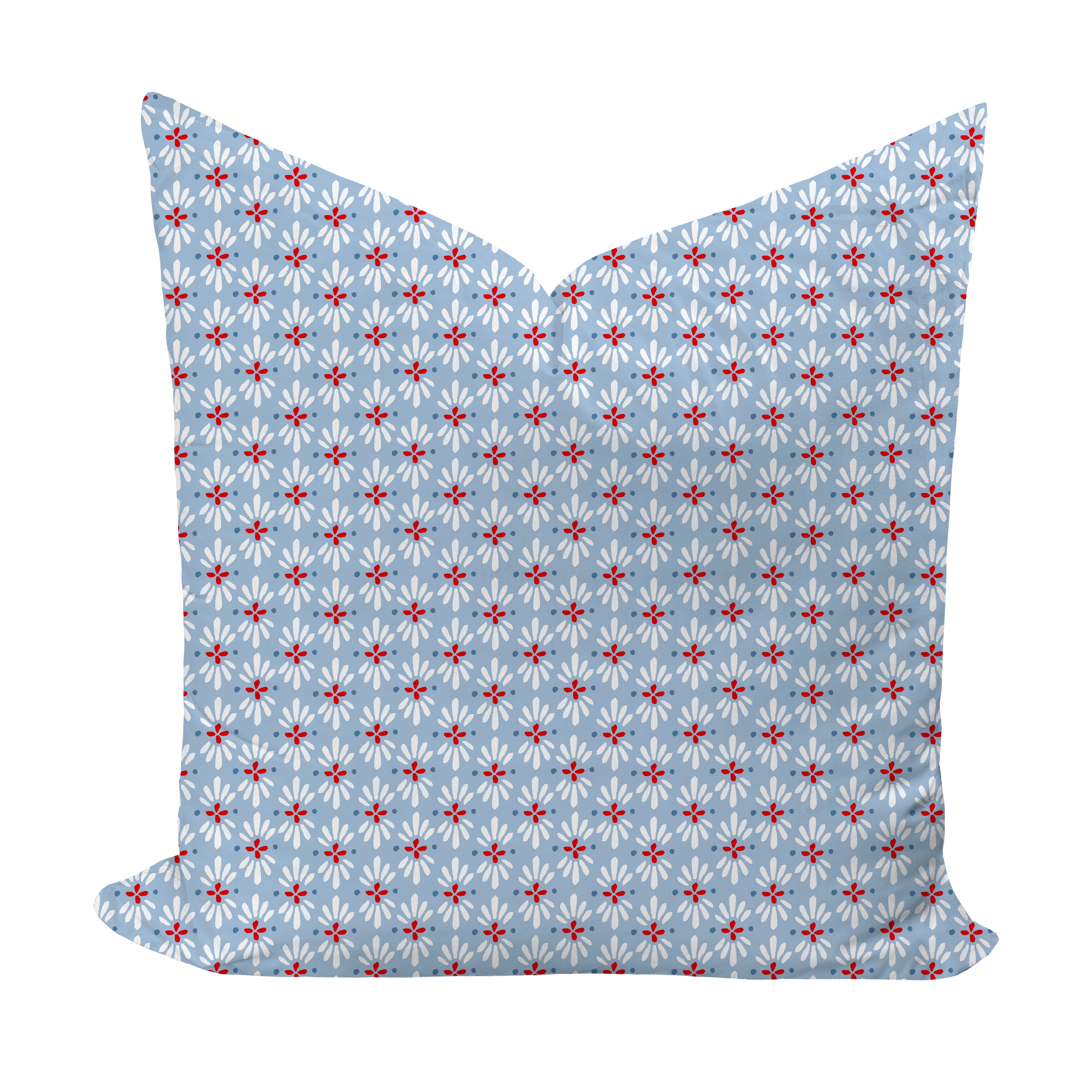 Betts in Light Blue by Camilla Moss Pillow Cover
