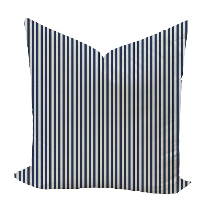 Carlisle Stripe Pillow Cover in Admiral-WWH