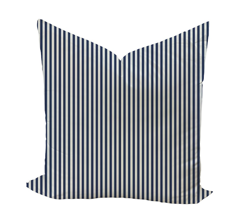 Carlisle Stripe Pillow Cover in Admiral-WWH