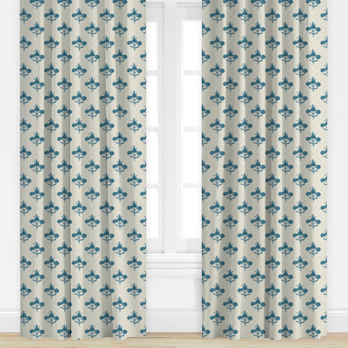 Tissu Kravet Au Mètre – Imprimé Floral Coloré Coton, Effet Faux Lin (réf. Panna-740)
