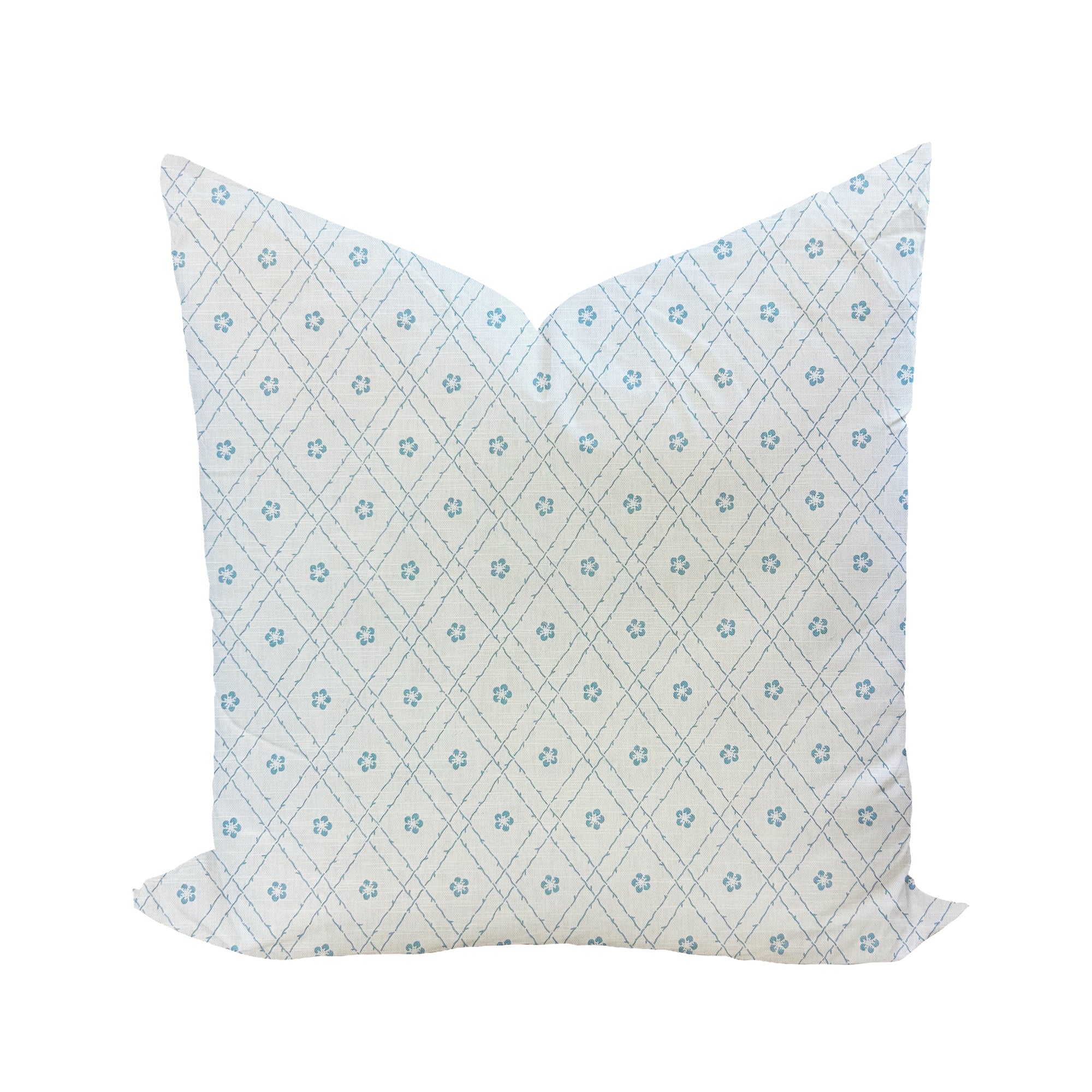 Emily Pillow Cover in Rain-WWH