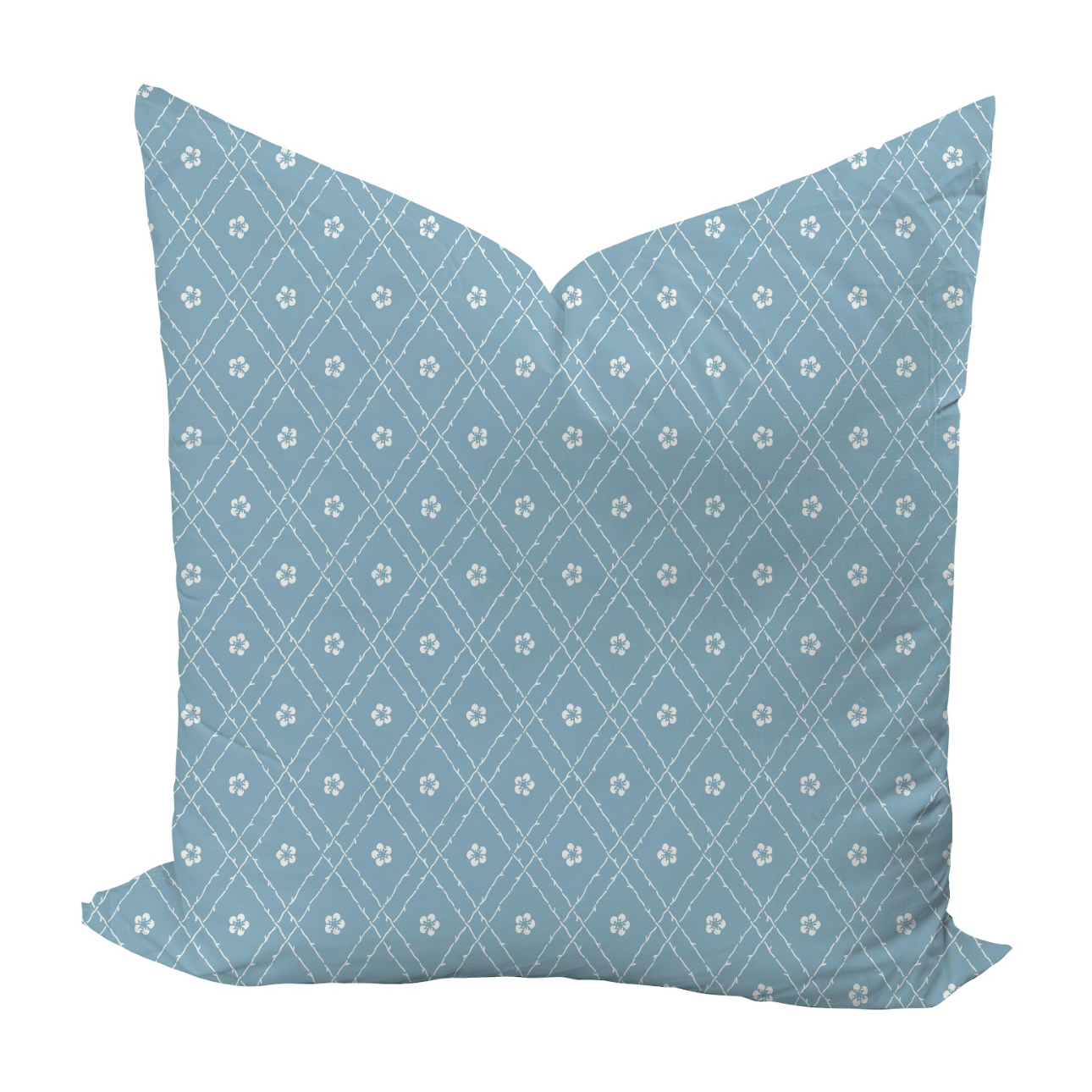 Emily Pillow Cover in Rain Reverse-WWH