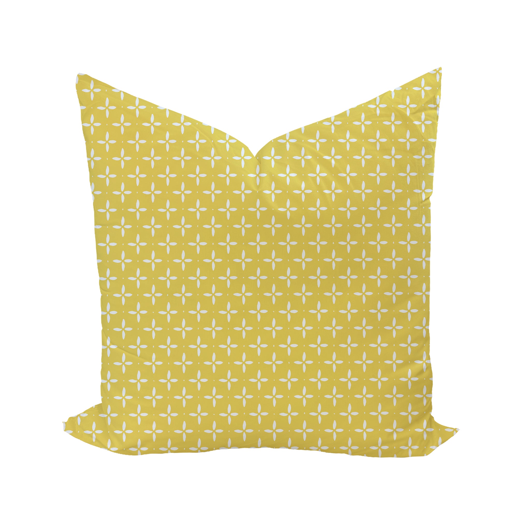 Folly Star Reverse Pillow Cover in Daffodil-wwh
