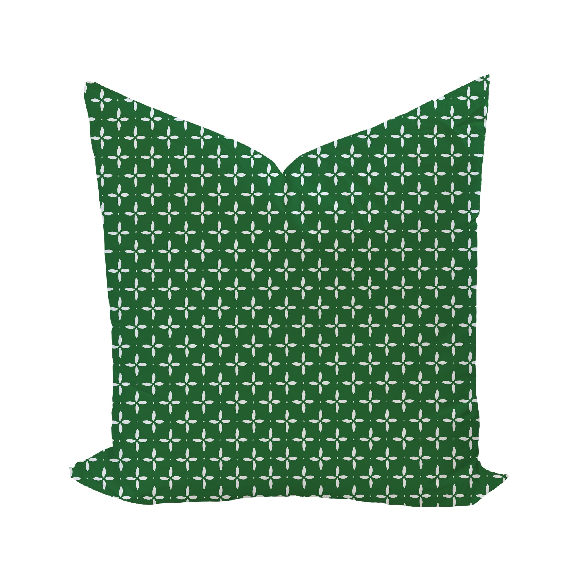Folly Star Reverse Pillow Cover in Emerald-WWH