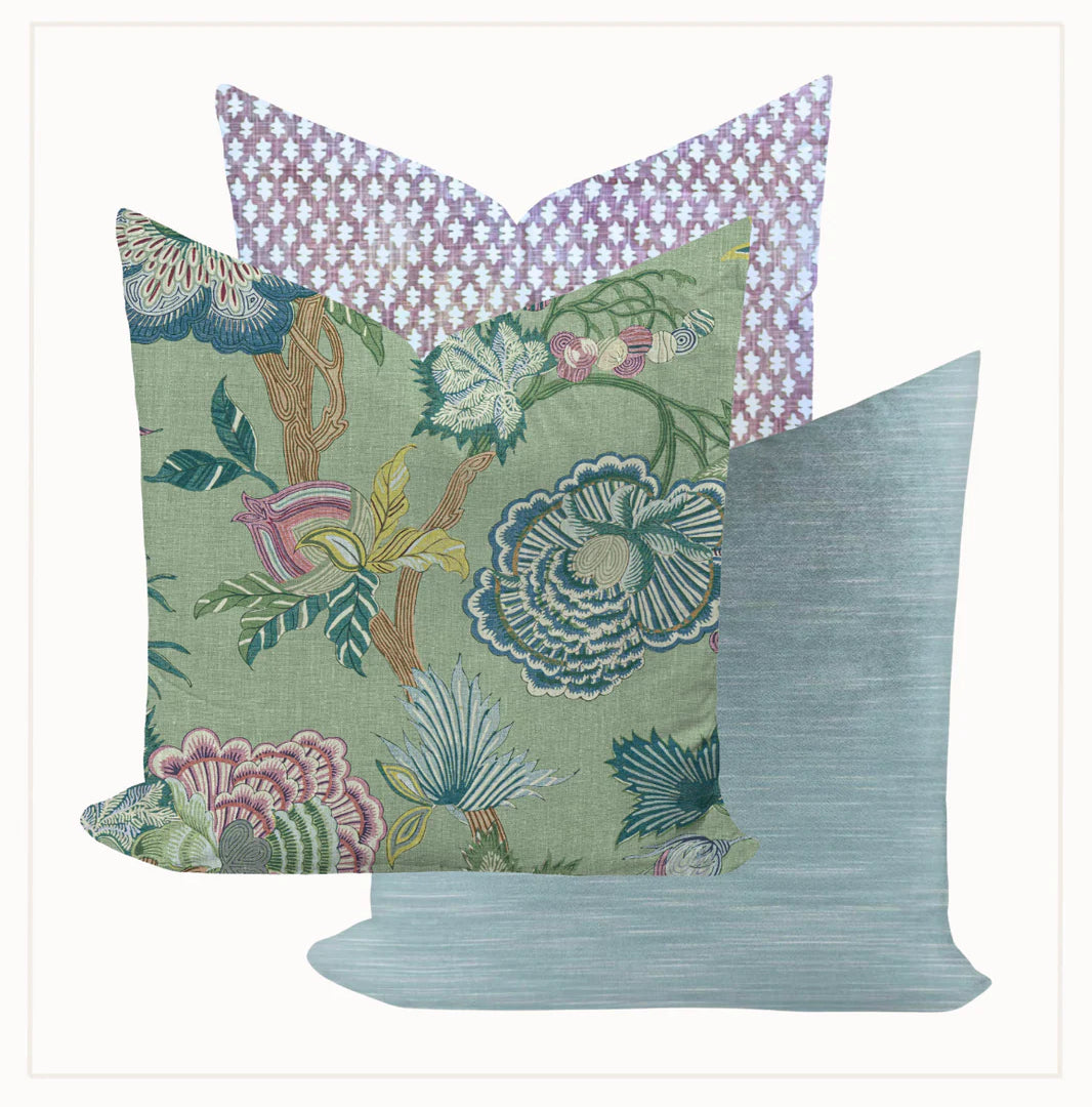 Indienne Jacobean + Gemma + Strie Velvet Collection