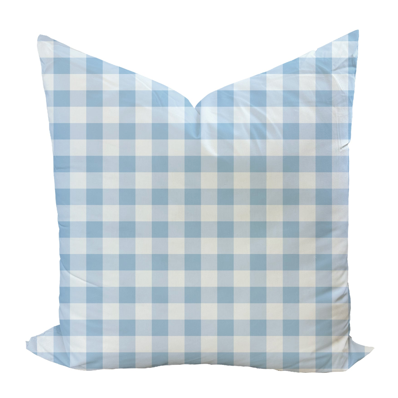 Iva Check Pillow Cover in Rain-WWH