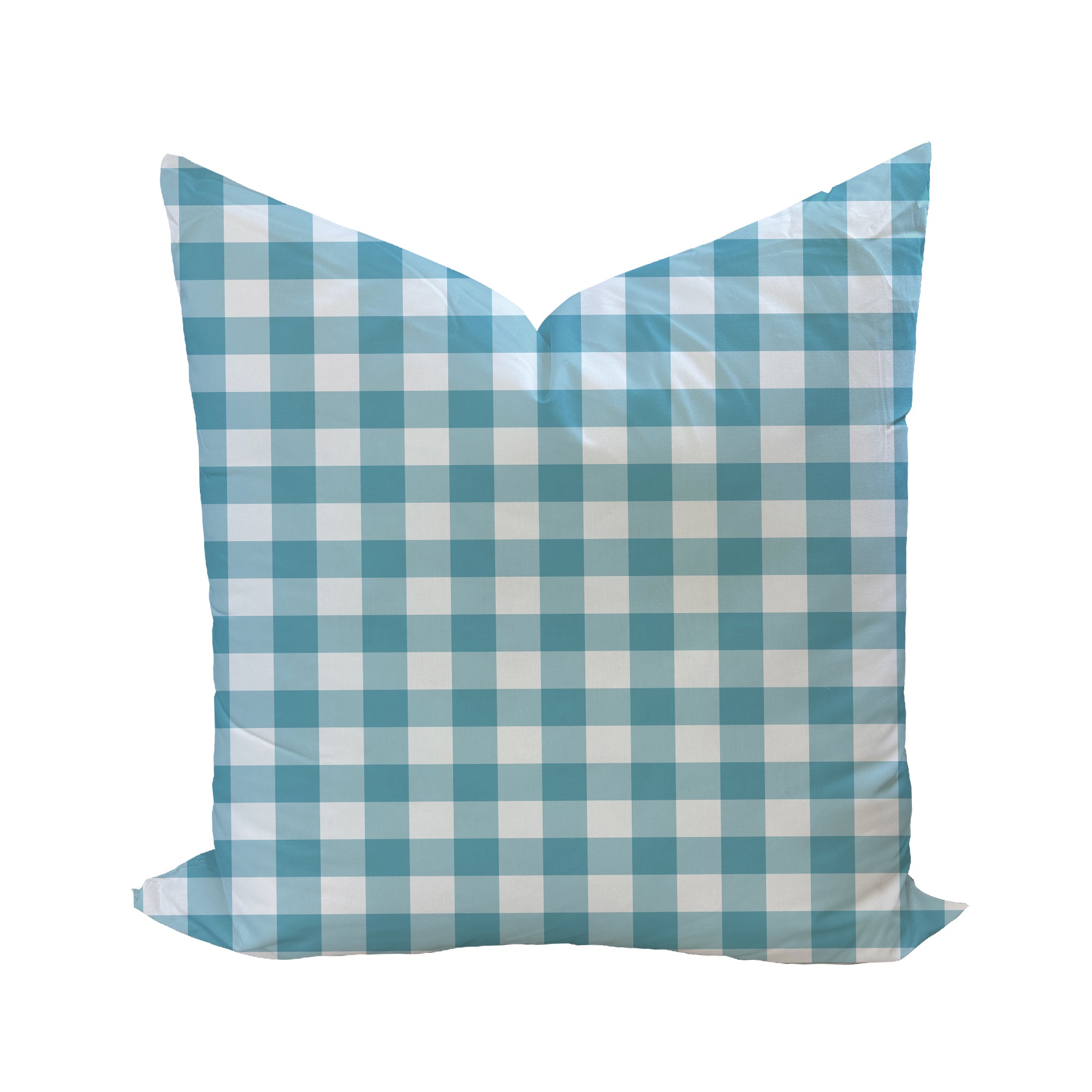 Iva Check Pillow Cover in Storm-WWH