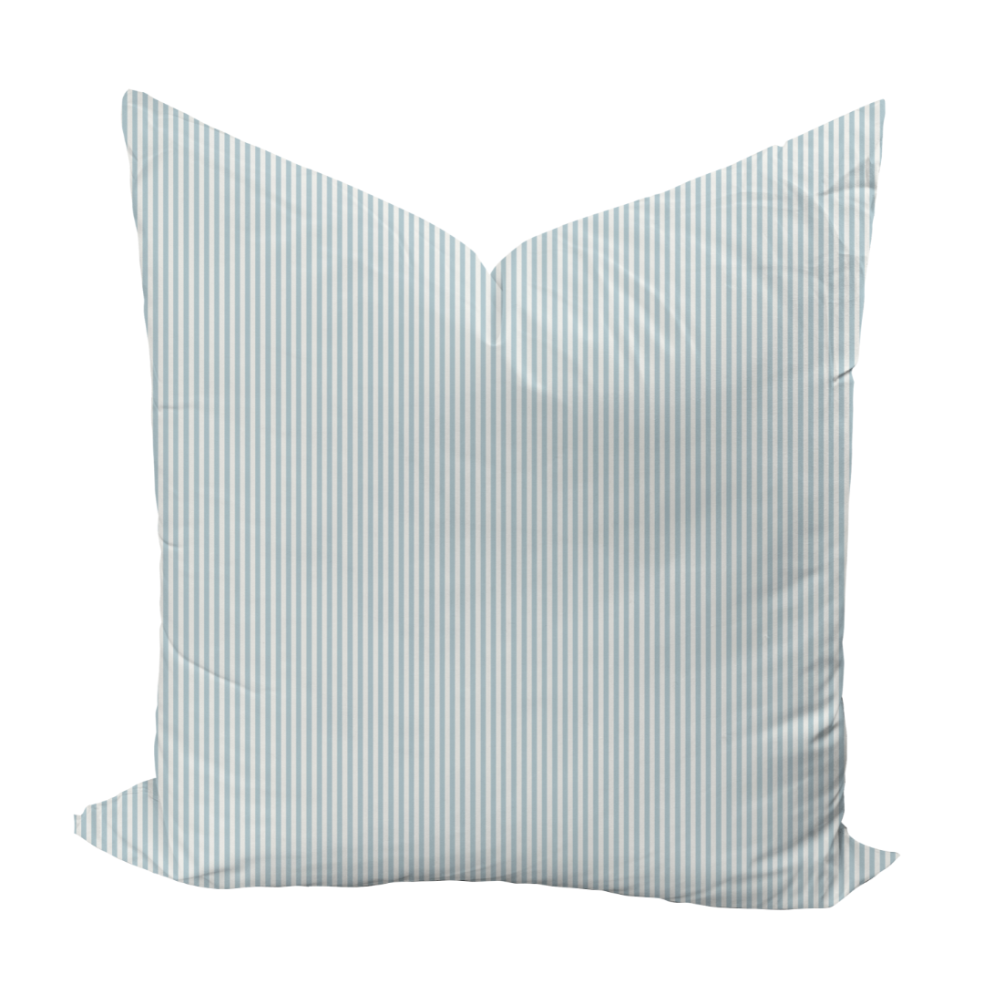 Little Carlisle Stripe Pillow Cover in Ice-WWH