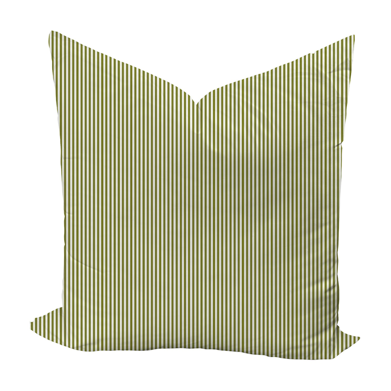 Little Carlisle Stripe Pillow Cover in Olive-WWH