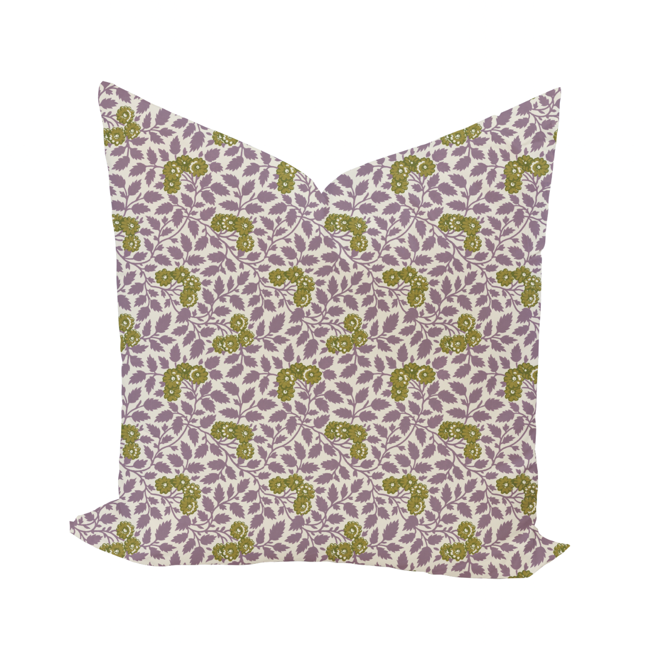 Maggie Pillow Cover in Orchid & Dijon-WWH