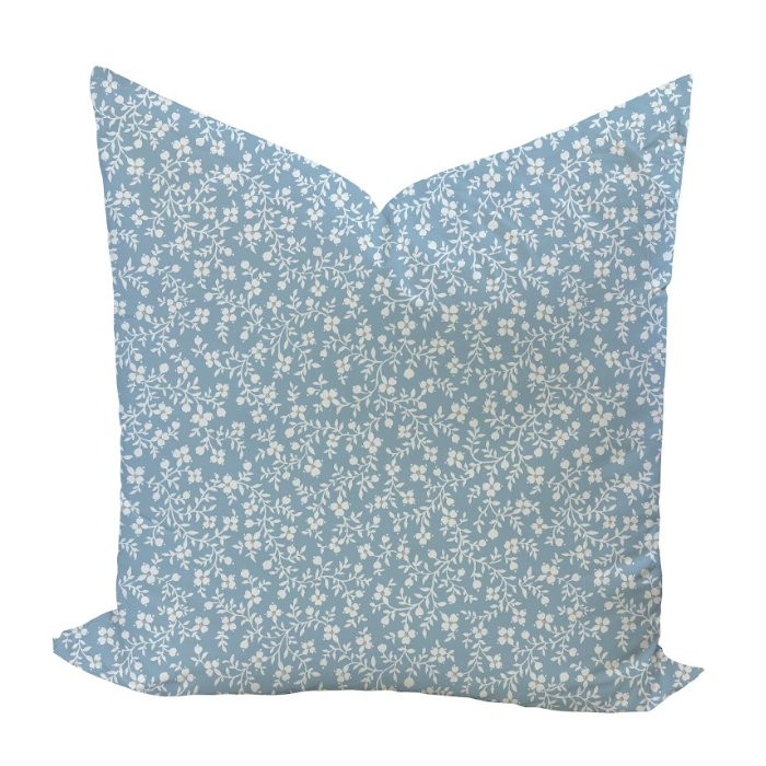 Megan Pillow Cover in Rain Reverse-WWH