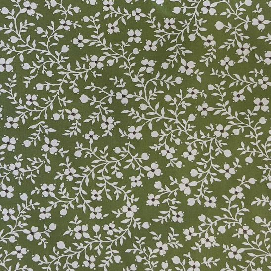Megan Fabric in Olive Reverse - Wheaton Whaley Home