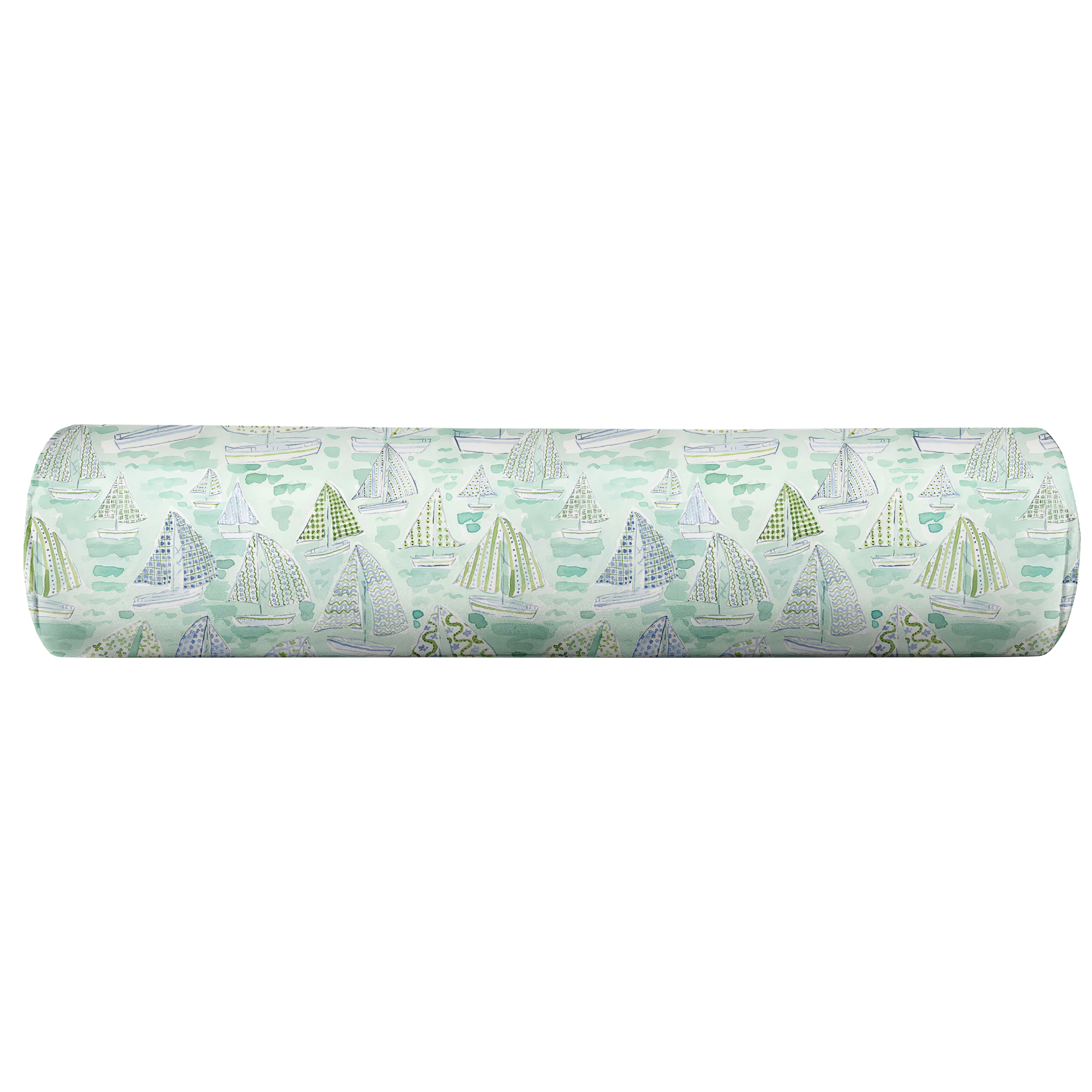 Boat print bolster cover by evelyn henson