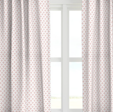 Folly Star in Coral Drapery Panel