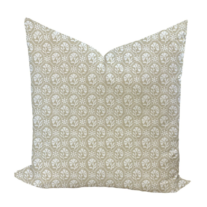 Sophie Pillow Cover in Fawn Reverse-WWH