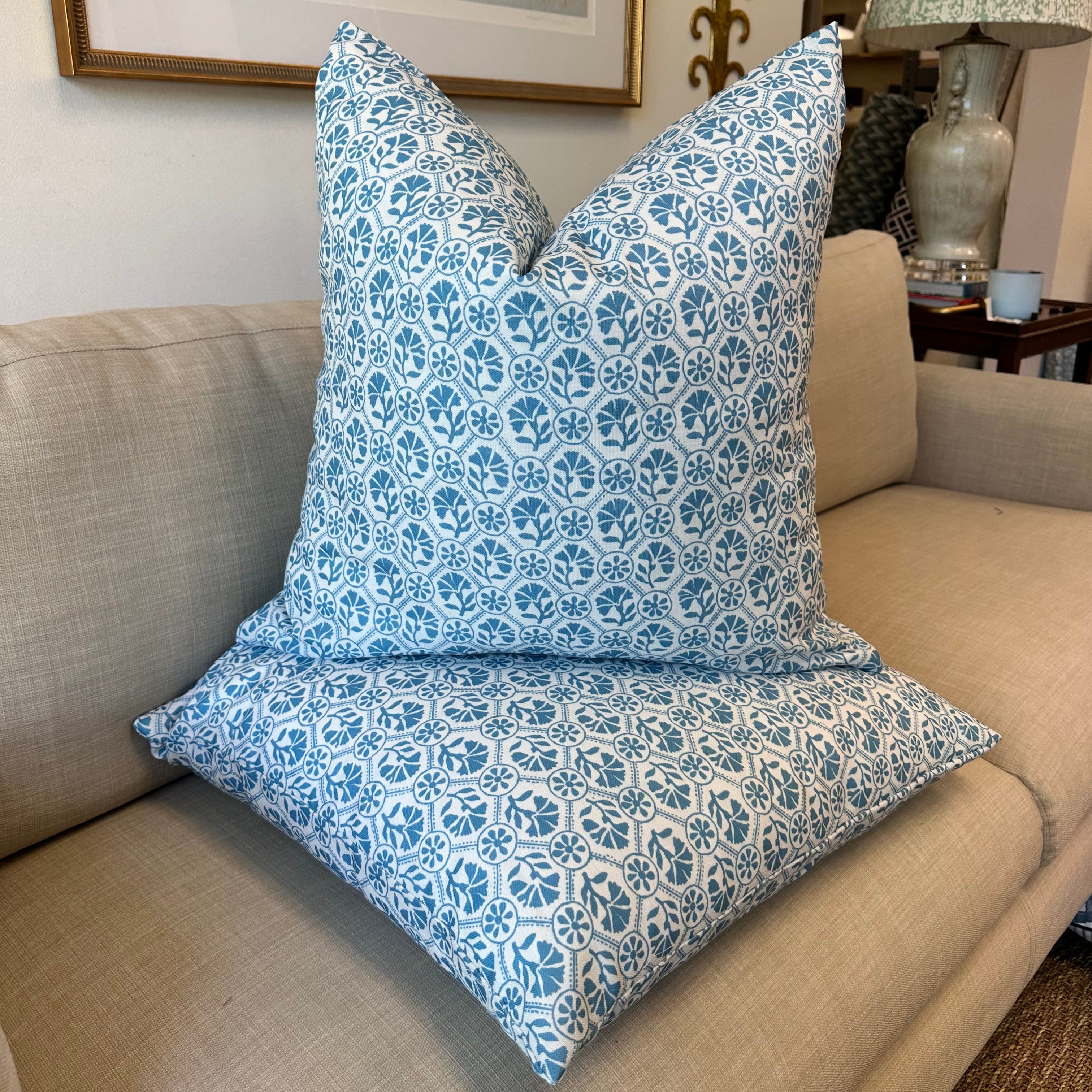 Sophie Pillow Cover in Storm-WWH2