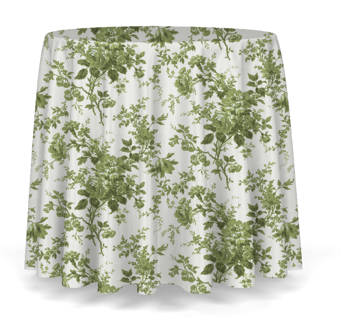 90 table skirt clearance