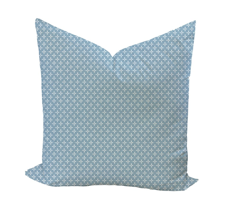 Tatum Pillow Cover in Rain Reverse-WWH