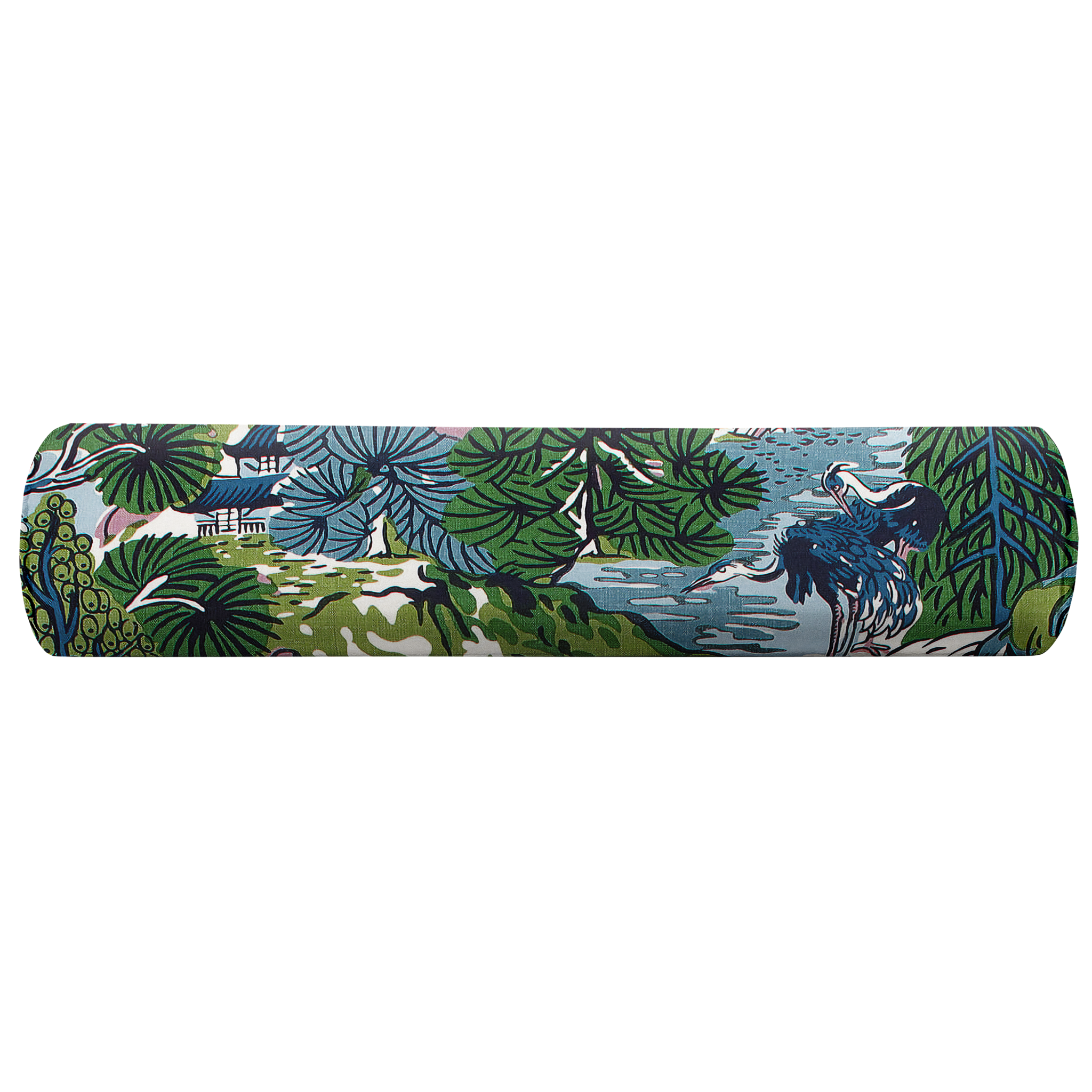 Lavender and Blue Pagoda Trees by Thibaut Bolster Pillow Cover