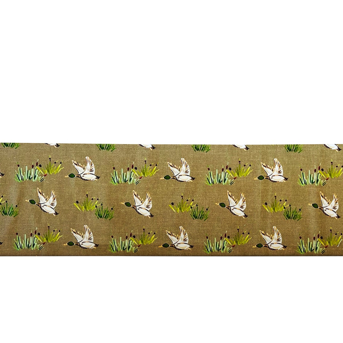 Bolster with birds and plants on a beige background