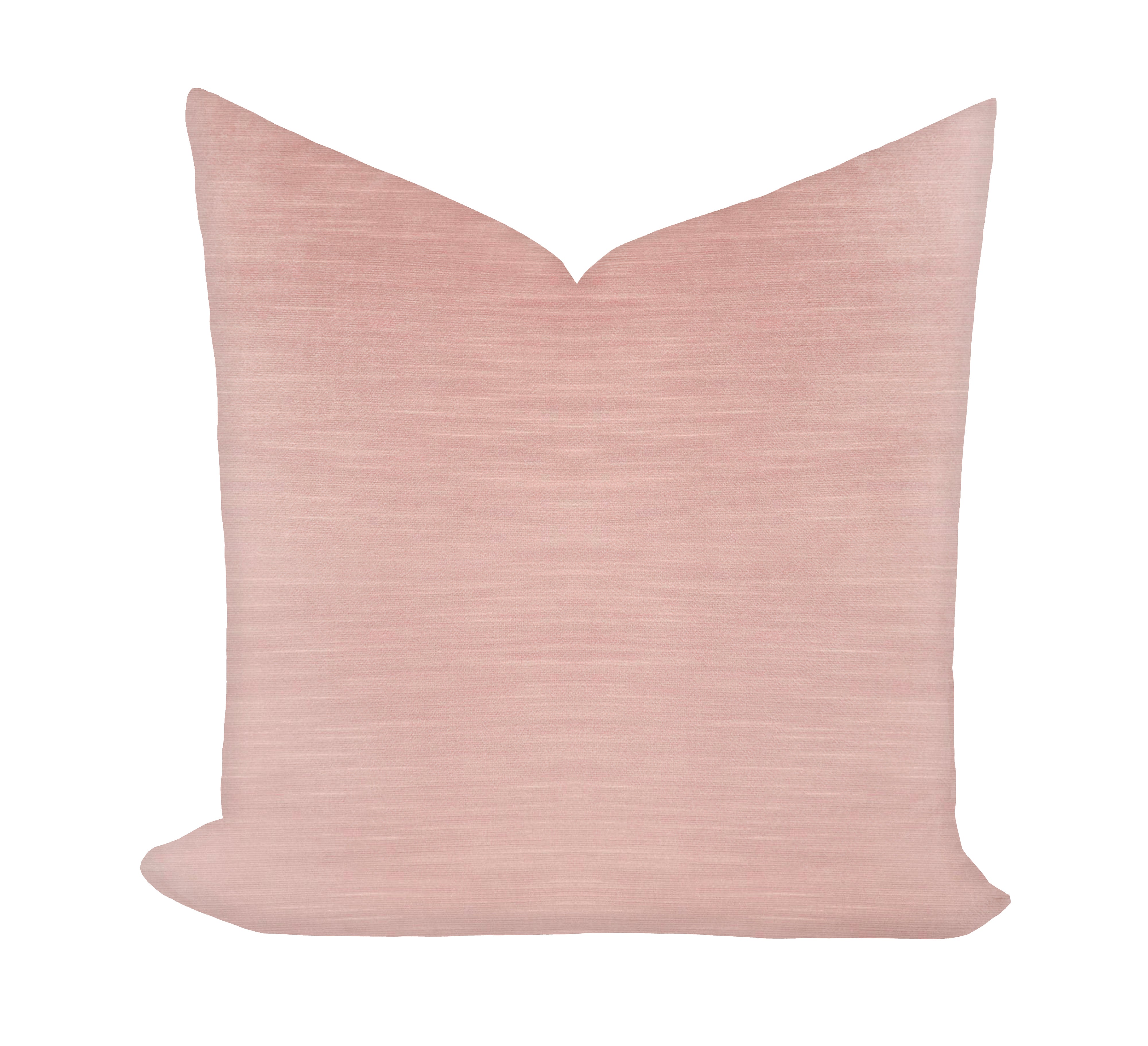 Wheaton Whaley Home Fabricut Velvet in Blush Pillow Cover