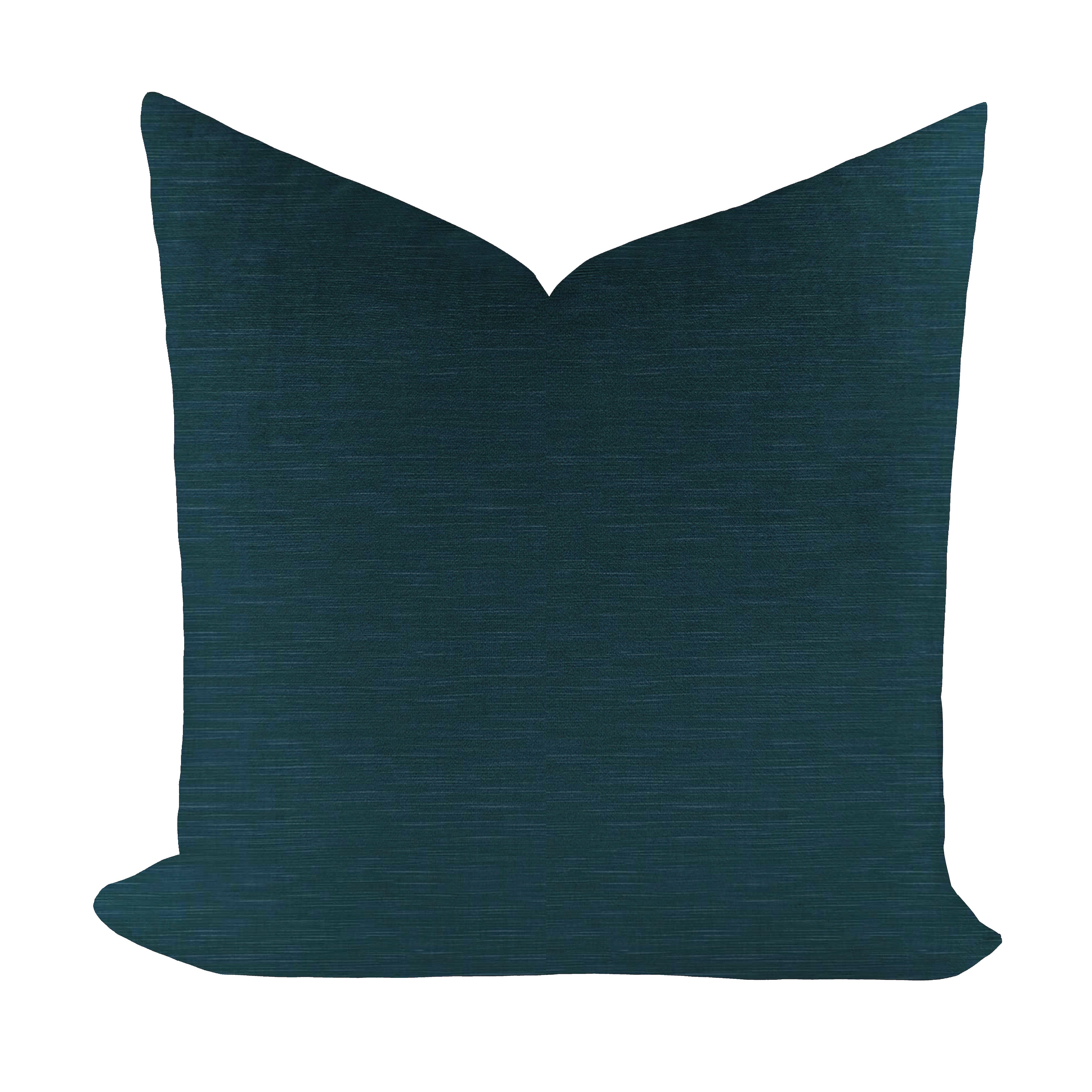 Wheaton Whaley Home Fabricut Velvet in Marine Pillow Cover