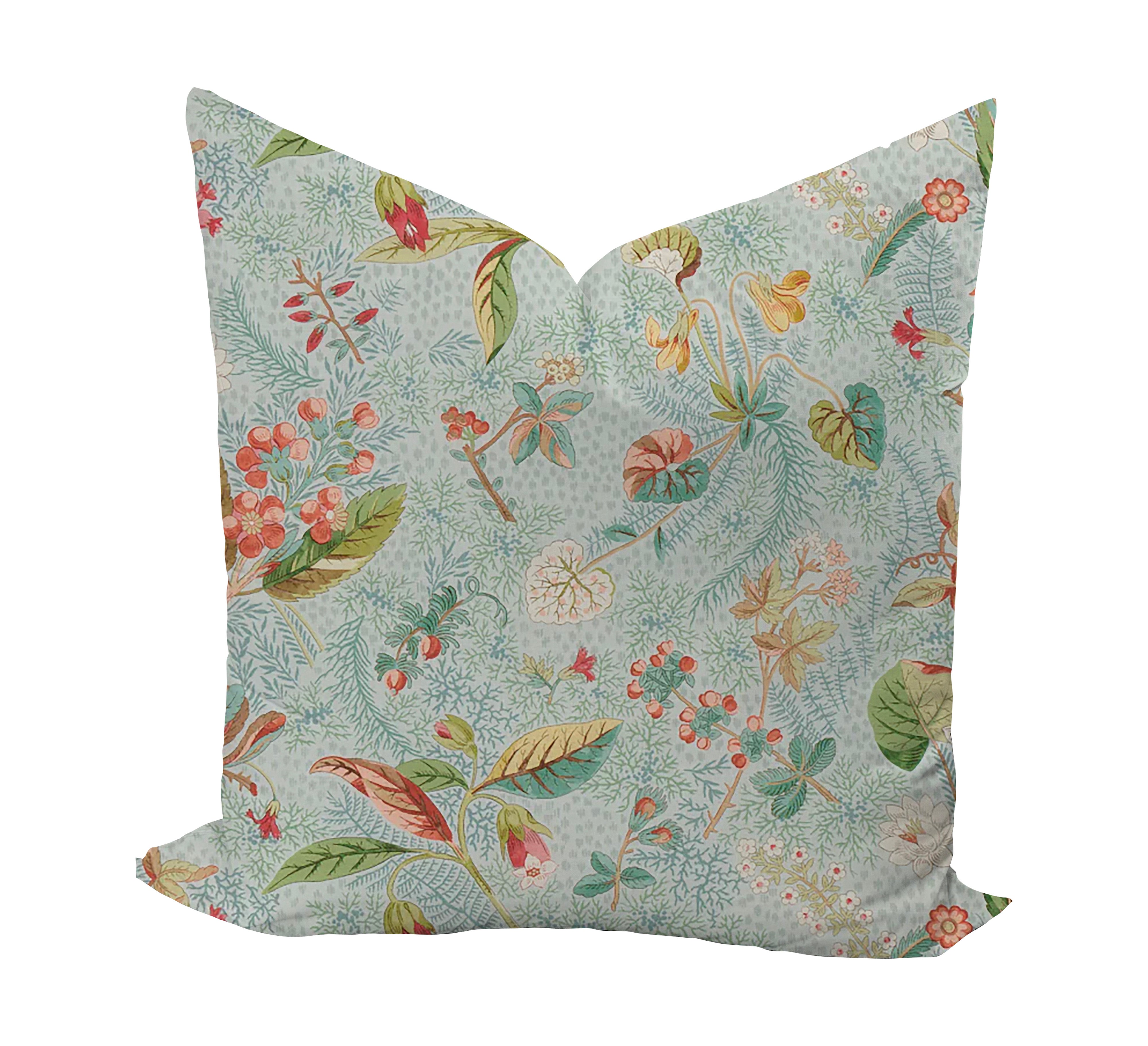 Wheaton Whaley Home Blackwell Linen in Sky by Schumacher Pillow Cover