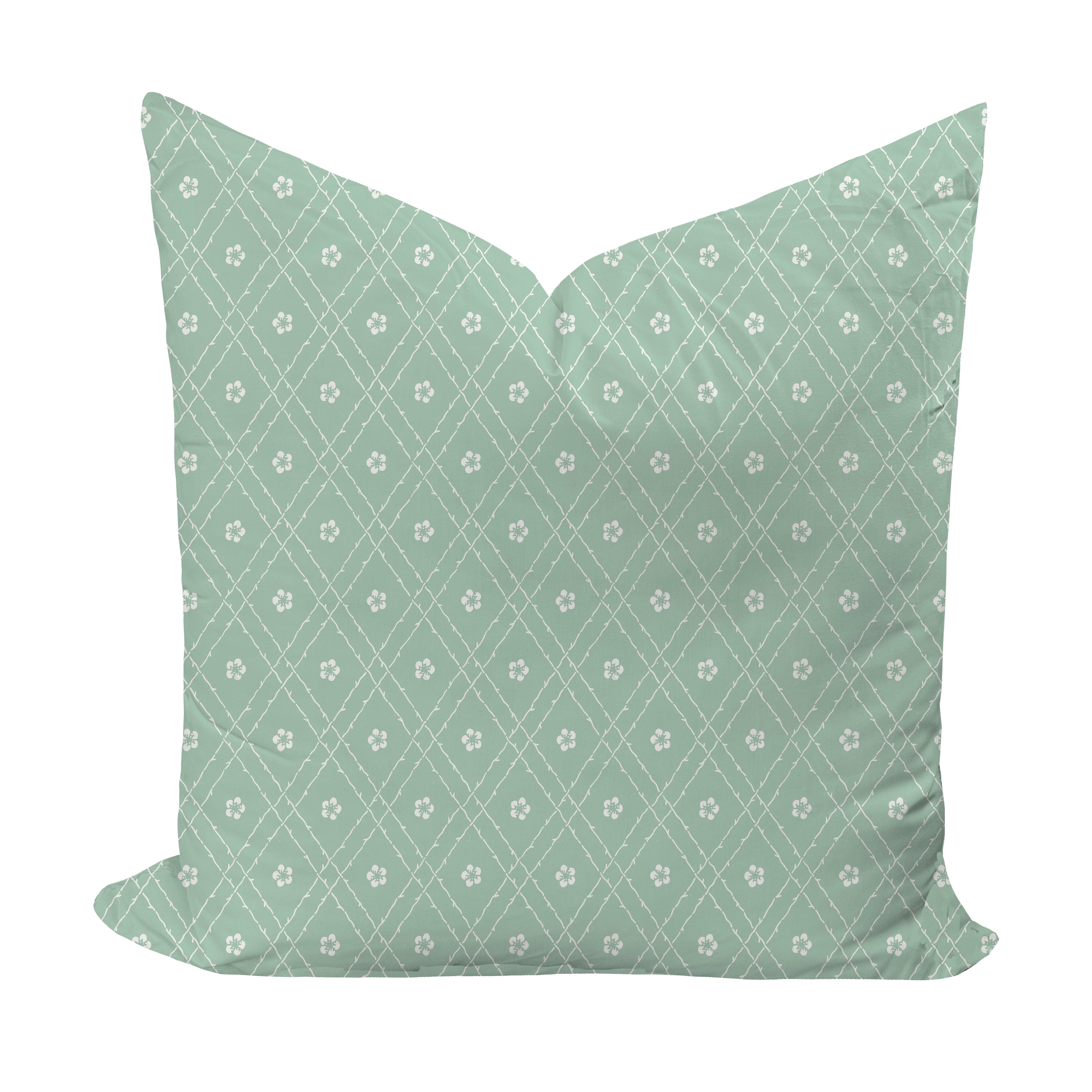 Wheaton Whaley Home Emily in Seafoam Reverse Bedding Pillow Cover