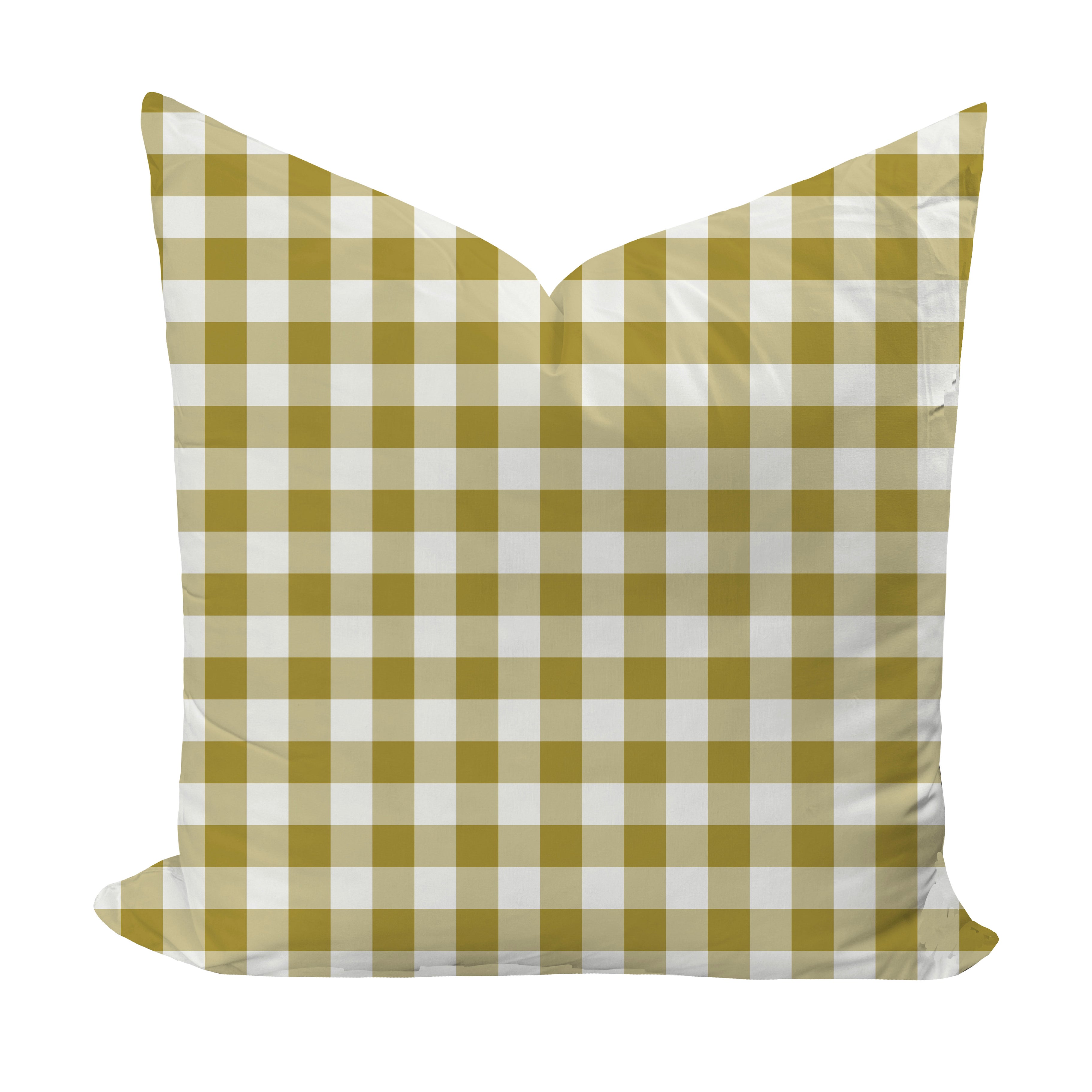 Wheaton Whaley Home Iva Check in Dijon Pillow Cover