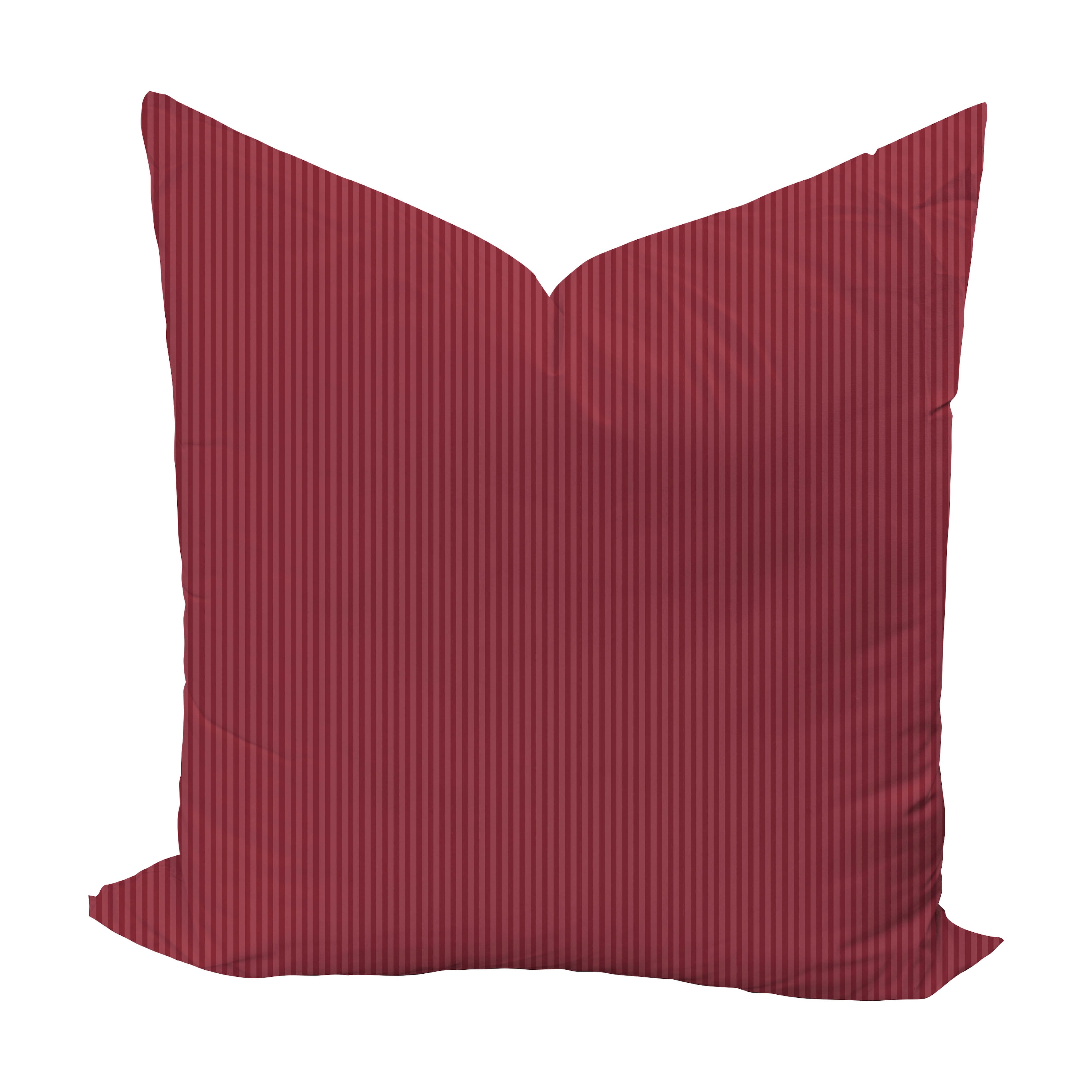 Wheaton Whaley Home Little Carlisle Stripe in Lipstick Pillow Cover