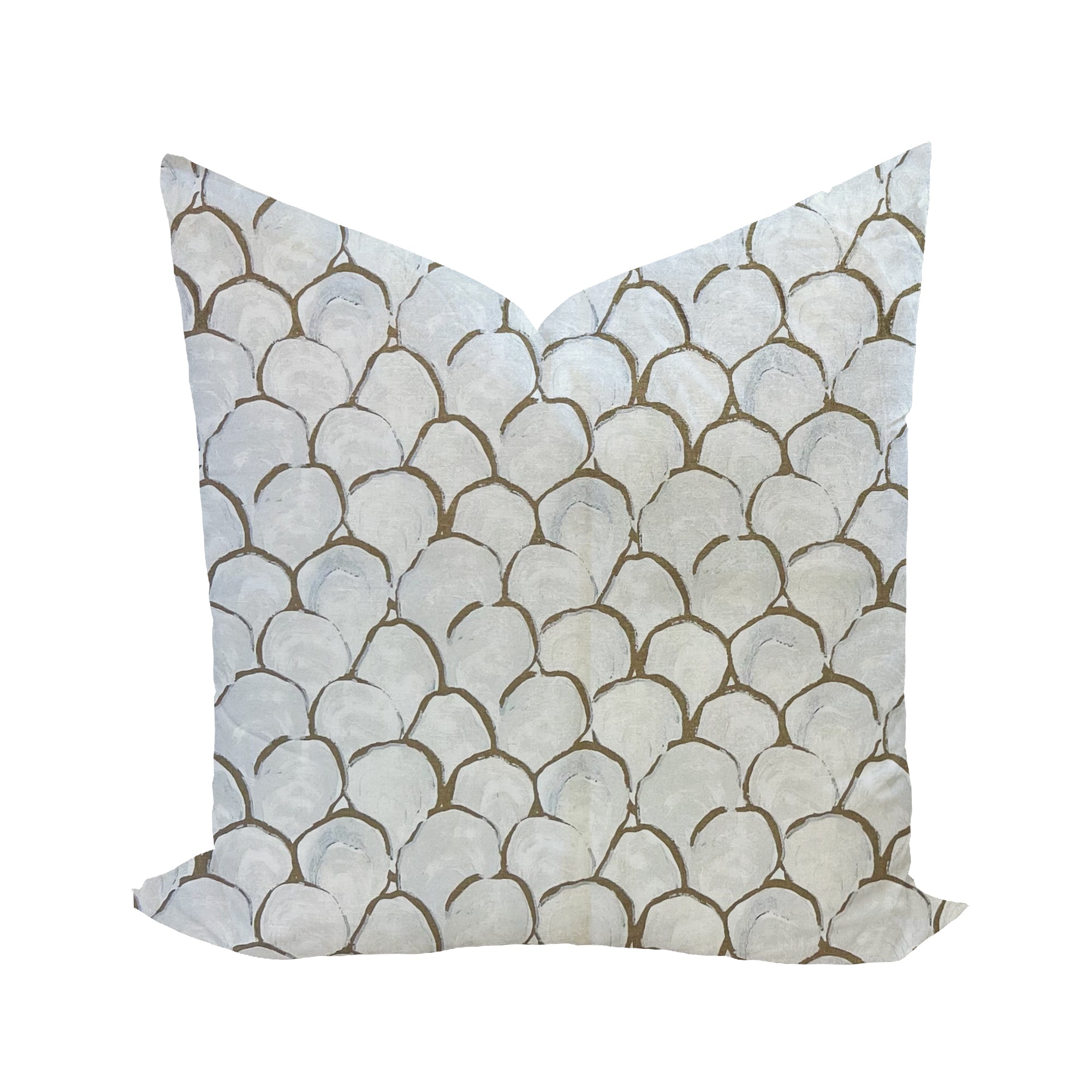 KETUT / BLACK OYSTER SQUARE PILLOW – Caroline Cecil Textiles