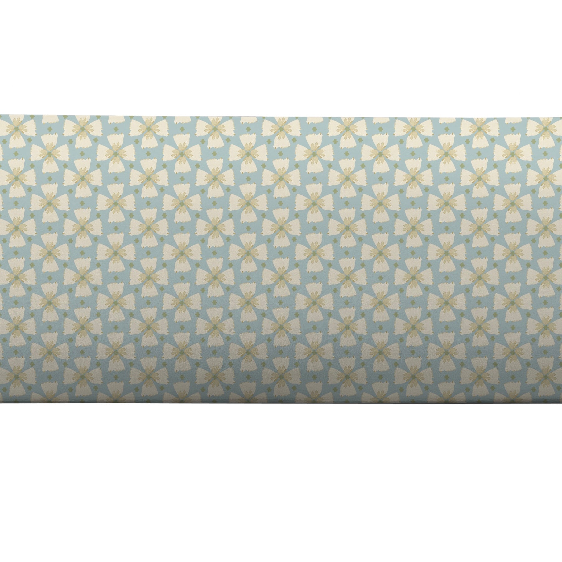 Bolster in blue and green floral print by Camilla Moss
