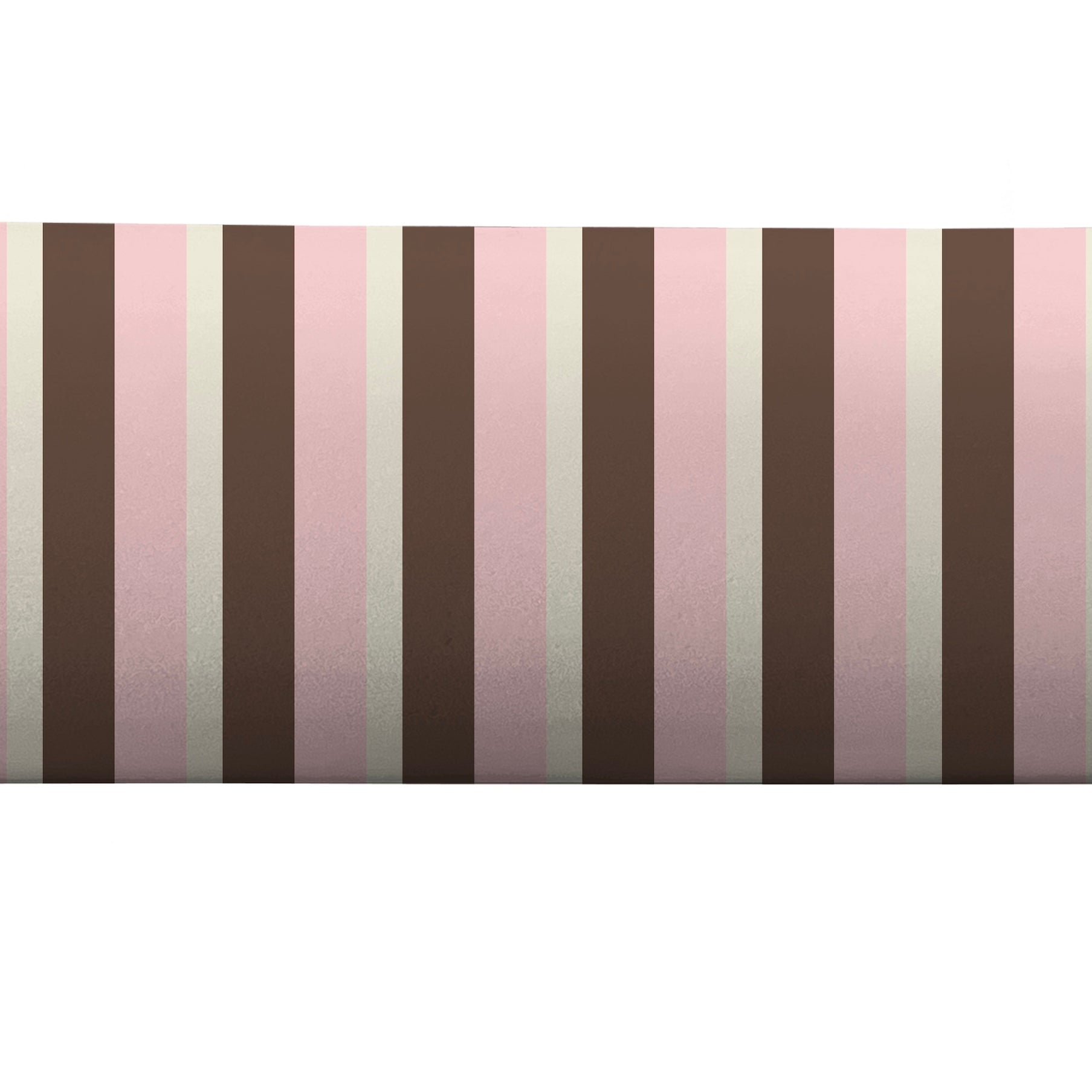 Pink and brown striped bolster pillow cover