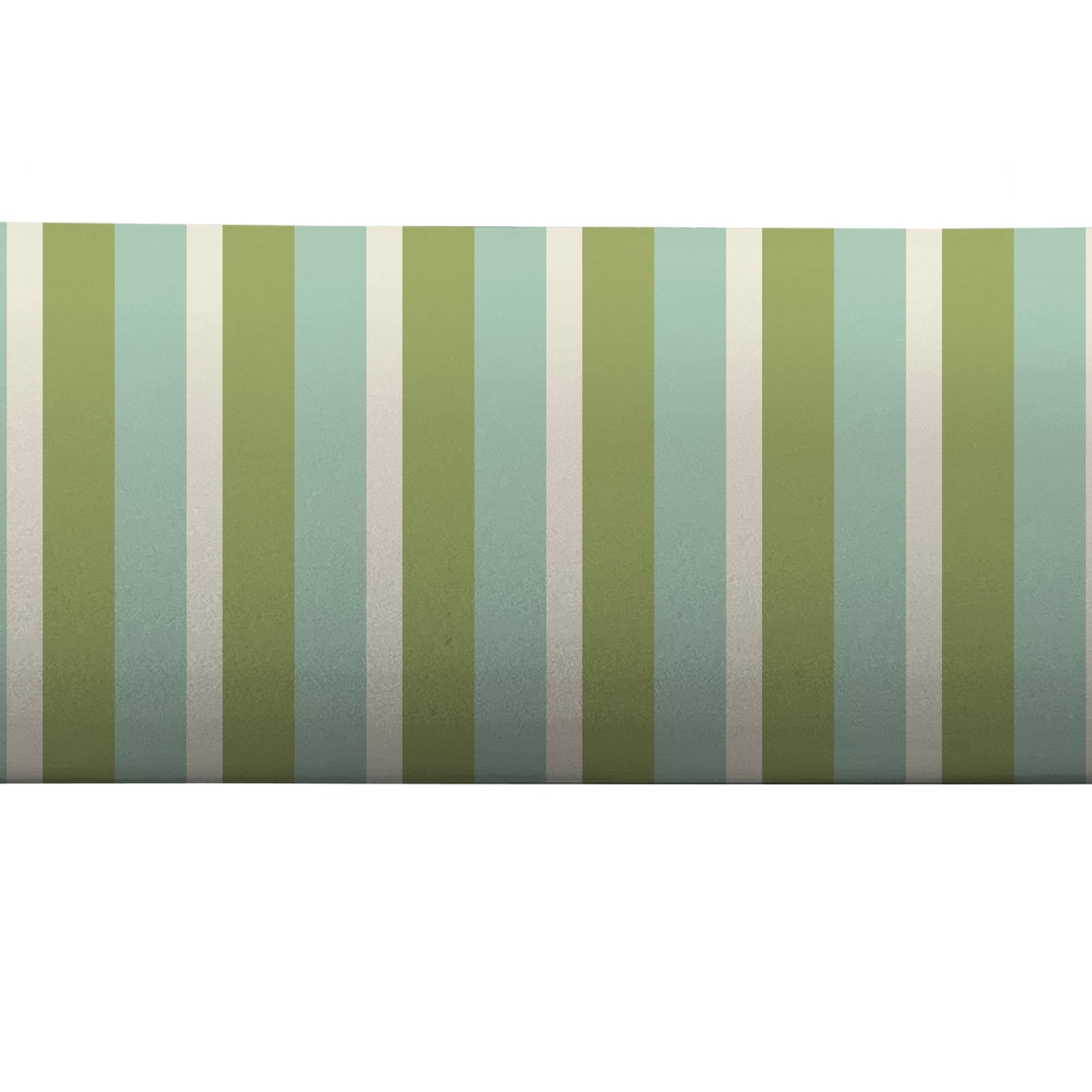 Seafoam and green striped bolster pillow cover