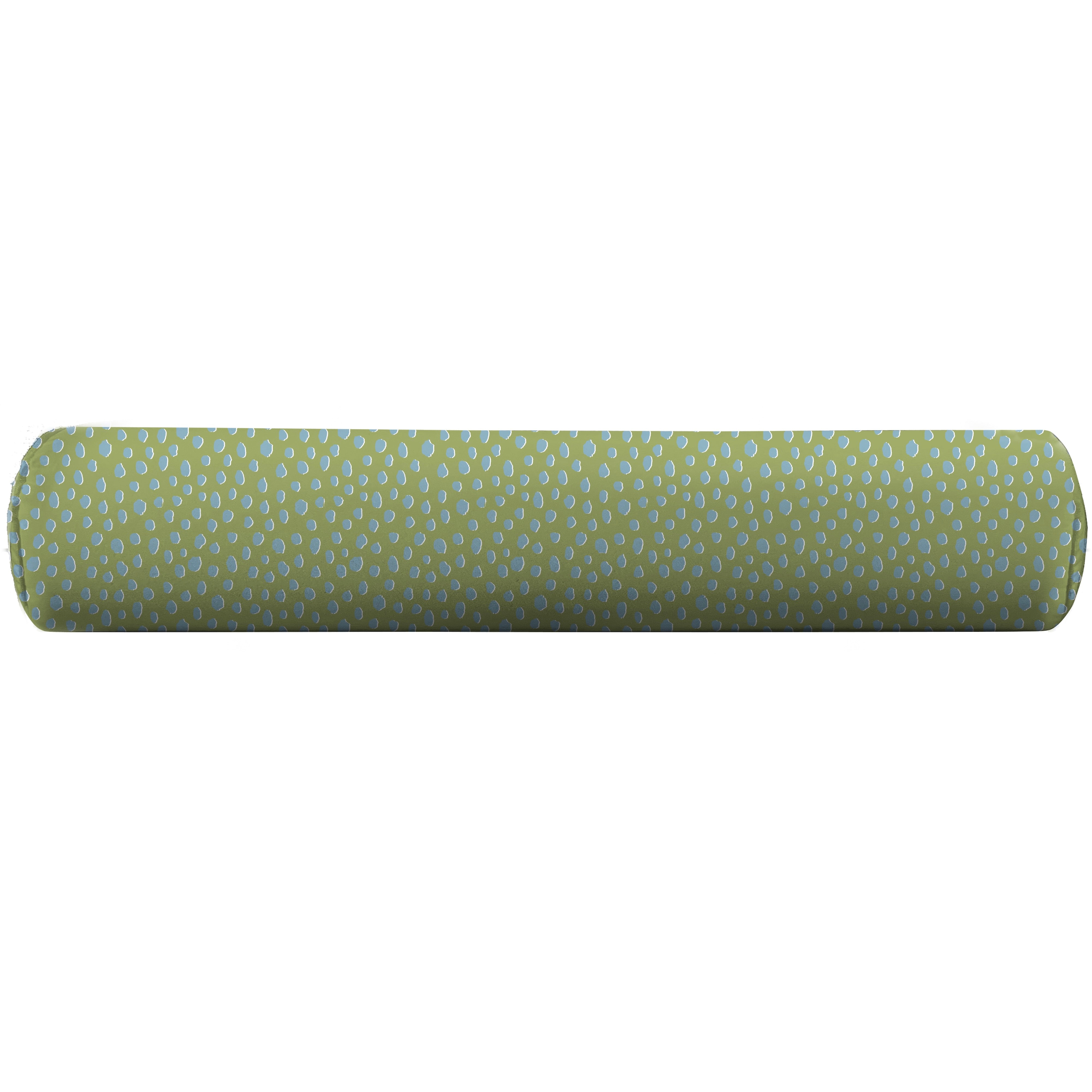 Animal print bolster in green