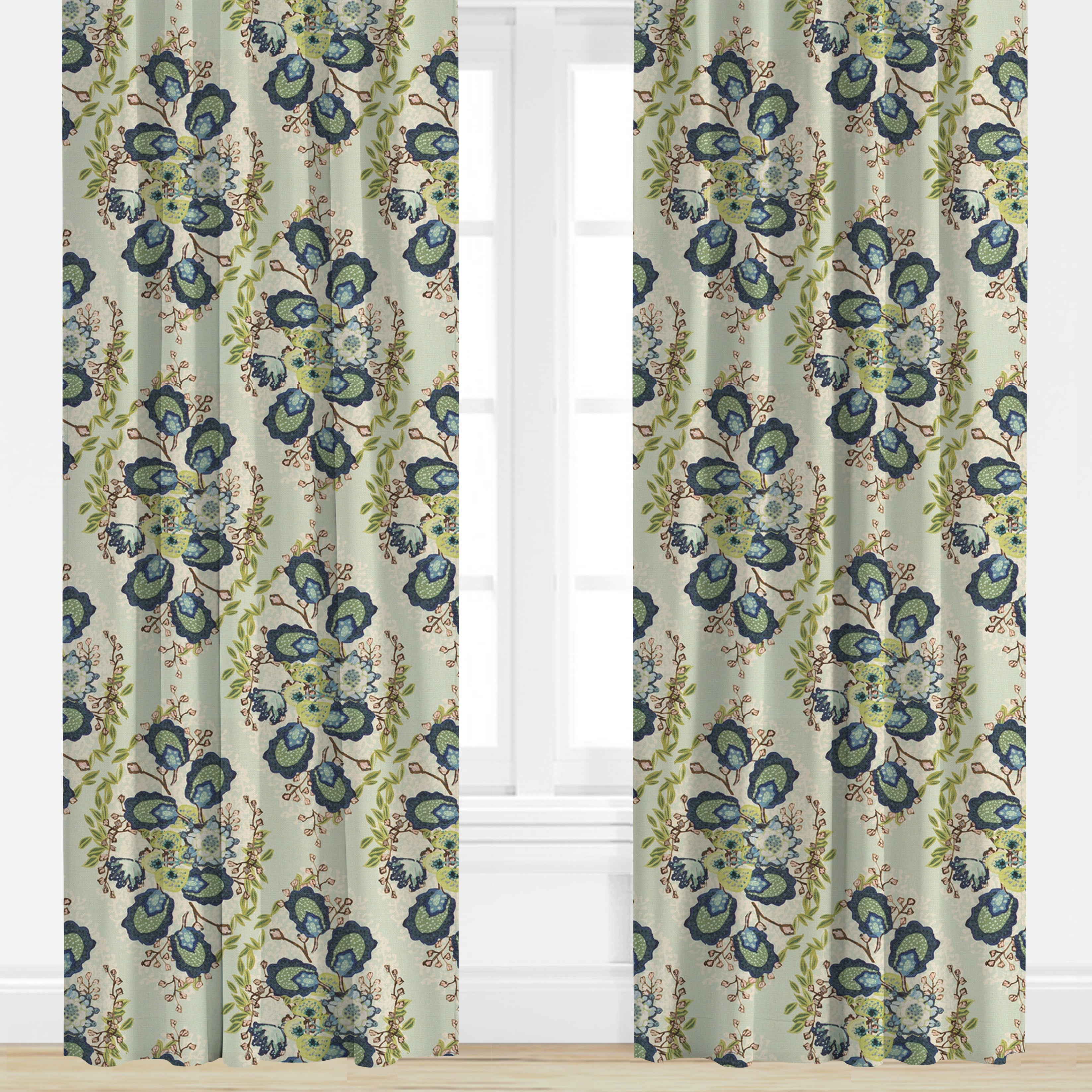 Wheaton Whaley Home Heather in Soft Jade by Ferrick Mason Drapery