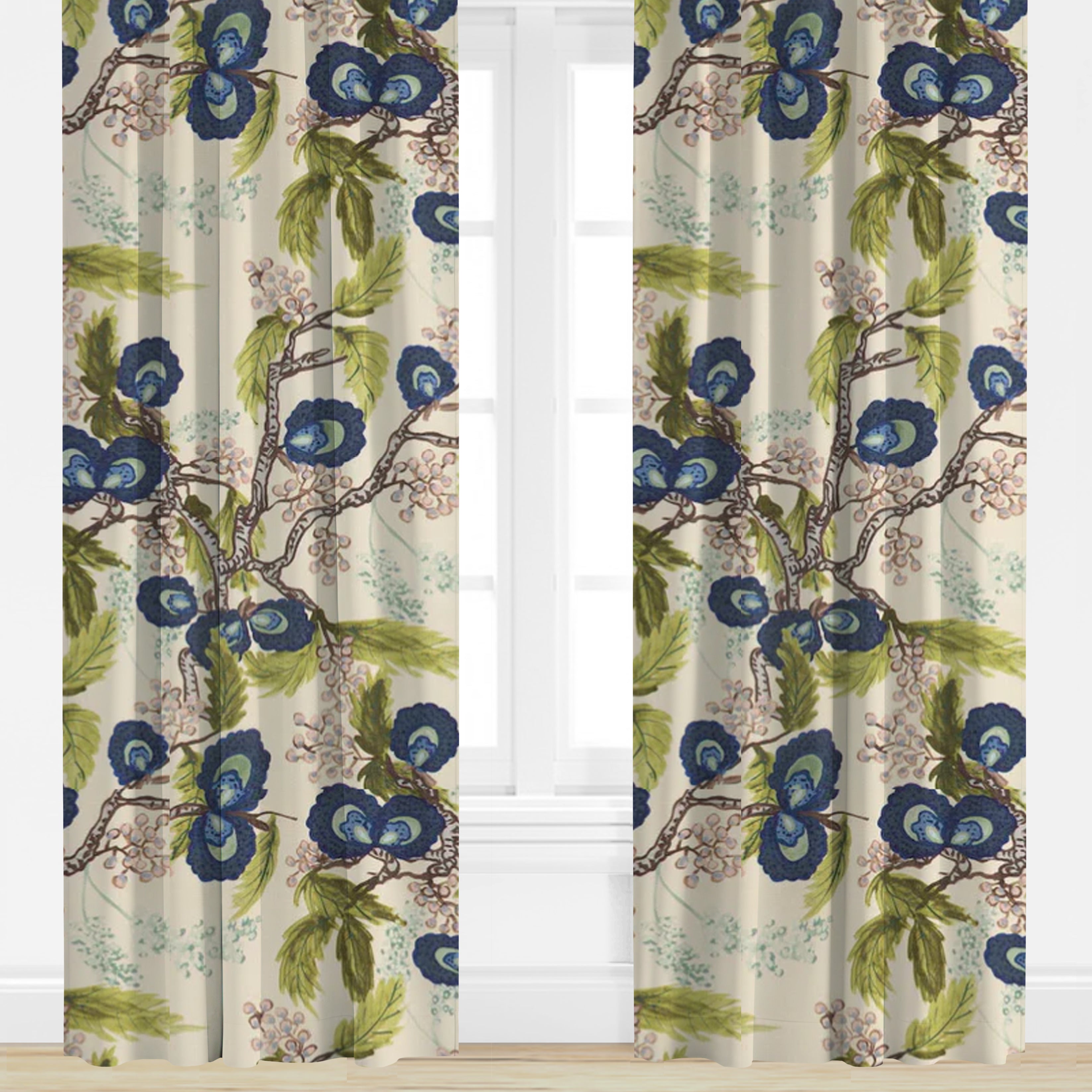 Wheaton Whaley Home Kinkead in Capri Blue by Ferrick Mason Drapery