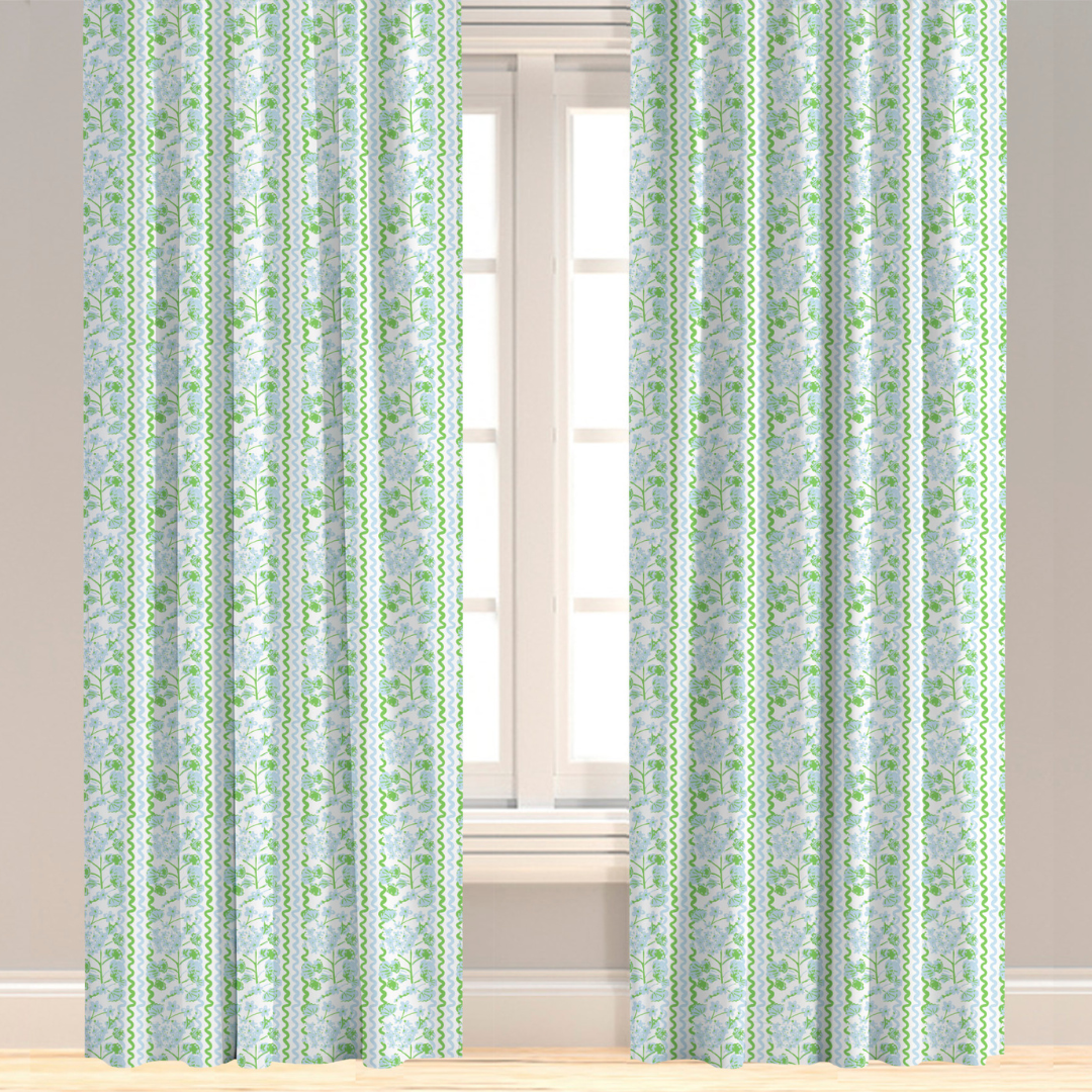 evelyn henson garden rio blue drapes