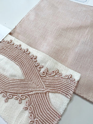 Blush Cotton Drapery Panel with Tape Options (Stain & Soil Repellant)