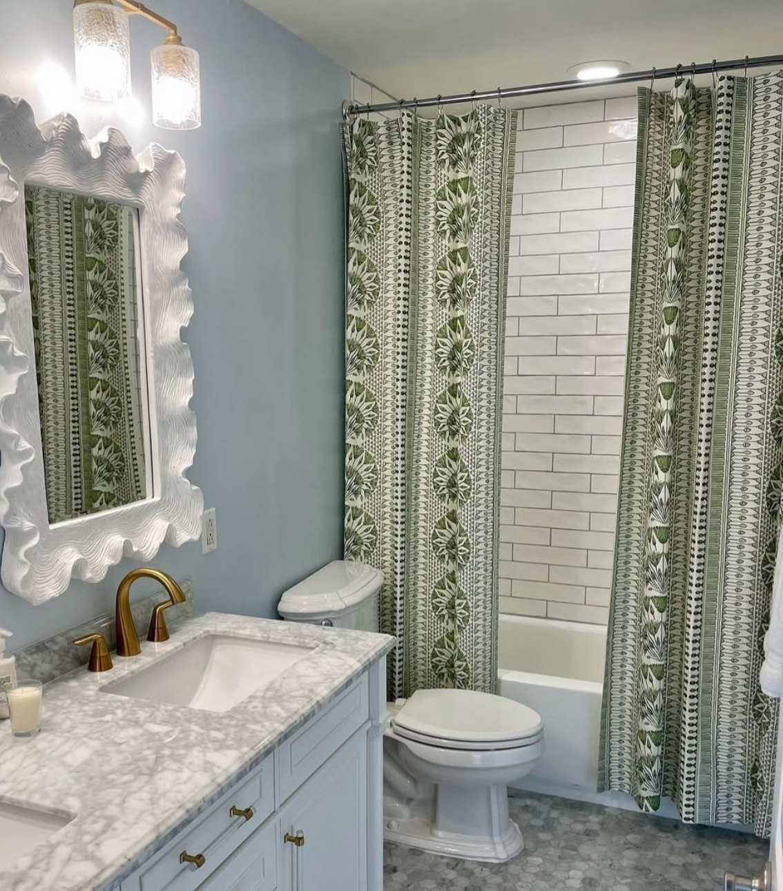 School of Soft Goods:  What's with those Split Shower Curtains?