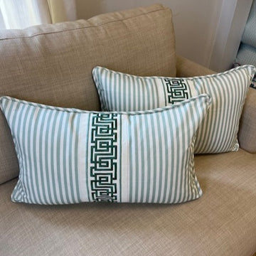 WWH Fave - Carlisle Stripe in Seafoam with Key Tape Center Stripe