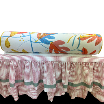 Ready to Ship :: Matisse Leaf in Coral Bolster with 9x38