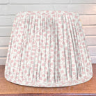 Lampshade in light pink vine pattern
