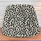 Lampshade in black floral pattern